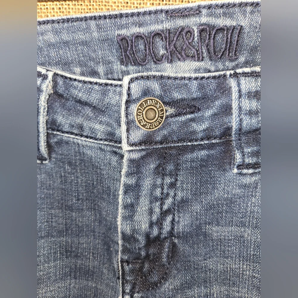 Women's Rock And Roll Cowgirl Classic Blue Women's Jeans Low Rise Size 29 x 30 - Picture 7 of 16